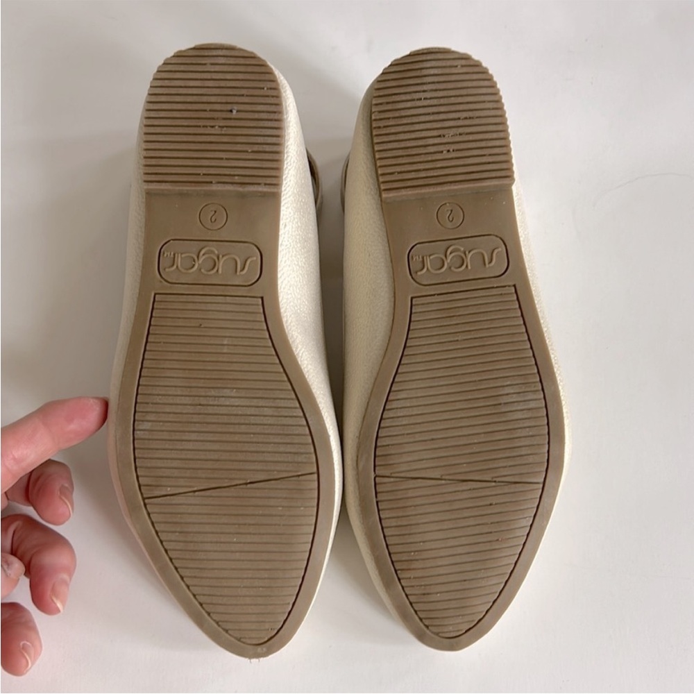 Girls Ballet Flats with Ankle Strap & Buckle - Picture 6 of 7
